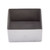 TableCraft Products 1157 3 1/4" W x 2 1/2" D x 1 3/4" H Rectangular Stainless Steel Sugar Packet Holder
