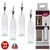 TableCraft Products H916-4 16 Oz. Clear Glass Cash & Carry Olive Oil Bottles