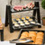 TableCraft Products MG3 12 3/4" W x 6 7/8" D Black Rectangular Melamine Frostone Collection Display Tray