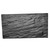 TableCraft Products MG3 12 3/4" W x 6 7/8" D Black Rectangular Melamine Frostone Collection Display Tray