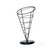 TableCraft Products AC59 5" W x 9" H Vertigo Collection Black Powder Coated Metal Appetizer Cone Basket