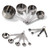 TableCraft Products H726 13-Piece Stainless Steel Cash & Carry Baker's Dozen Measuring Set