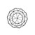 TableCraft Products 10463 8" W x 2" D Black Round Powder Coated Steel Delta Series Wire Basket