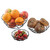 TableCraft Products 10463 8" W x 2" D Black Round Powder Coated Steel Delta Series Wire Basket