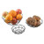 TableCraft Products 10463 8" W x 2" D Black Round Powder Coated Steel Delta Series Wire Basket