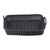 TableCraft Products M2493H 19" W x 14" D x 4" H Black Rectangular Polypropylene Ridal Collection Basket