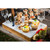 TableCraft Products MG1WM 20 3/4" W x 12 3/4" D White Rectangular Melamine Frostone Collection Display Tray