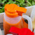 TableCraft Products PP64x 64 Oz. Clarified Polypropylene Orange Option Dispenser