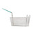 TableCraft Products 42 25" W x 6-1/2" D x 13-1/2" H Rectangular Nickel Plated Steel Fry Basket