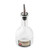 TableCraft Products 10404 10 Oz. Clear Glass With Stainless Steel Pourer Oil & Vinegar Bottle