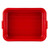 TableCraft Products 1529R 21 1/2" W x 15 3/4" D x 5" H Red Tote Box