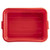 TableCraft Products 1529R 21 1/2" W x 15 3/4" D x 5" H Red Tote Box