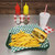 TableCraft Products 1079FG 11.75" x 8.5" x 1.5" Forest Green Rectangular Polypropylene Más Grande Platter Basket - 36/Case