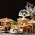 TableCraft Products WBAM3 3 Piece Bamboo Barclay Riser Set