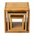 TableCraft Products WBAM3 3 Piece Bamboo Barclay Riser Set