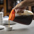 TableCraft Products PP48x 48 Oz. Clarified Polypropylene Orange Option Dispenser