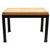 TableCraft Products BBR181212 18 1/2" W x 12 1/2" D x 11 3/4" H Wood Butcher Block Riser With Black Powder Coated Metal