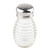 TableCraft Products BH2 2 Oz. Clear Glass Beehive Collection Salt Or Pepper Shaker With Stainless Steel Tops - 24/Case