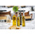 TableCraft Products H933 17 Oz. Clear Cash & Carry Sottile Glass Bottle With Stainless Steel Pourer