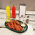 TableCraft Products 1076FG 10 1/2" W x 7" D x 1 1/2" H Chicago Platter Basket - 36/Case
