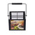TableCraft Products SBC4 4-Compartment Black Powder Coated Cash & Carry Squeeze Bottle Caddy With Carrying Handle - 2/Case