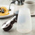 TableCraft Products PP10B 10 Oz. Modern Design Brown ABS Plastic Top Transparent Polypropylene Syrup Dispenser