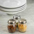 TableCraft Products 1260 6 Oz. Stainless Steel Perforated Top Swirled Glass Cheese Shaker