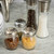 TableCraft Products 1260 6 Oz. Stainless Steel Perforated Top Swirled Glass Cheese Shaker