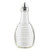 TableCraft Products BH3 6 Oz. Clear Glass Beehive Collection Oil Or Vinegar Dispensers With Stainless Steel Tops
