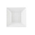TableCraft Products MB94 3 4/5 Qt. 10" W x 10" D x 4" H White Square Melamine Frostone Collection Bowl