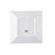 TableCraft Products MB94 3 4/5 Qt. 10" W x 10" D x 4" H White Square Melamine Frostone Collection Bowl