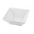 TableCraft Products MB94 3 4/5 Qt. 10" W x 10" D x 4" H White Square Melamine Frostone Collection Bowl