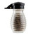 TableCraft Products BH2MPBK 2 Oz. Clear Glass Beehive Salt Or Pepper Shaker With Black Hinged Flip Top