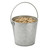 TableCraft Products GT44 16 1/2 Oz. 4" Dia. x 4" Round Galvanized Steel Galvanized Collection Pail