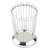 TableCraft Products 258 3.75" W x 3.75" D x 5.38" H Round Stainless Steel Cash & Carry Regent Bread Stick Holder