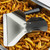 TableCraft Products FFR8 9-1/4" W x 2-1/4" H Black Right Handle Stainless Steel French Fry Scoop