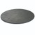 TableCraft Products MG16 16" Dia. Black Round Melamine Frostone Collection Display Tray