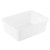 TableCraft Products 1537W 21 1/2" W x 15 3/4" D x 7" H White Tote Box