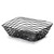 TableCraft Products BK17212 12.25" W x 9.25" D x 4" H Black Rectangular Artisan Collection Basket