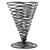 TableCraft Products BK157 4.75" W x 4.75" D x 6.5" H Black Artisan Collectionb Appetizer Cone