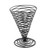 TableCraft Products BK157 4.75" W x 4.75" D x 6.5" H Black Artisan Collectionb Appetizer Cone