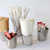 TableCraft Products 10678 3 1/8" x 3 1/8" x 3 3/8" Fry Cup Square Stainless Steel Hammered Finish 13 Oz.