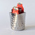 TableCraft Products 10678 3 1/8" x 3 1/8" x 3 3/8" Fry Cup Square Stainless Steel Hammered Finish 13 Oz.