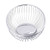 TableCraft Products 4174 9" W x 6 1/2" D x 2 3/4" H Oval Chrome Plated Cash & Carry Chalet Basket