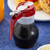 TableCraft Products PP410RE 10 Oz. Teardrop Design Red ABS Top Polypropylene Transparent Syrup Dispenser
