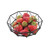 TableCraft Products 10462 6" W x 2" H Black Round Powder Coated Steel Delta Series Wire Basket