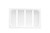 TableCraft Products CRATE14W 10.38" W x 6.5" D x 2.75" H White Fourth Size Gastronorm Crate