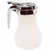 TableCraft Products PP410 10 Oz. Teardrop Design Chrome Plated Metal Top Polypropylene Transparent Syrup Dispenser
