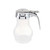 TableCraft Products PP410 10 Oz. Teardrop Design Chrome Plated Metal Top Polypropylene Transparent Syrup Dispenser