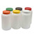TableCraft Products JC1064A 1/2 Gal. Polyethylene PourMaster Backup Unit With Assorted Color Caps - 6/Case